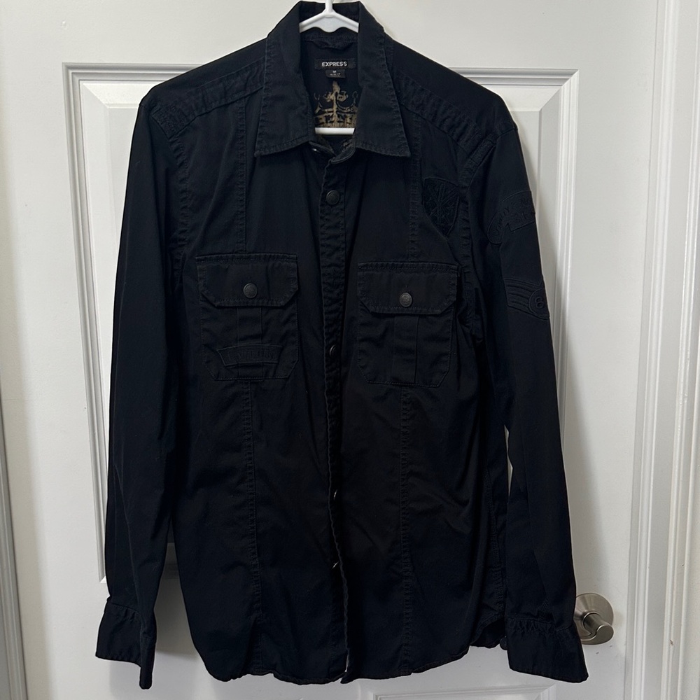 Express Men's Dark Shirt Jacket